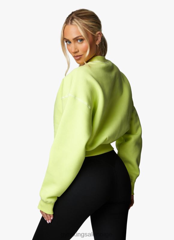 Gym King restitusjonsfleecemannskap kvinner P2NZL629 lime klær