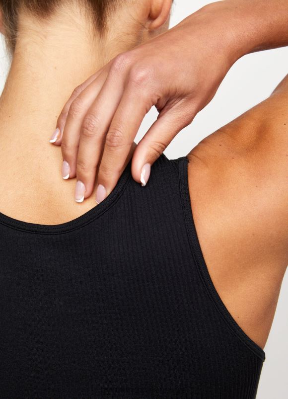 Gym King formasjon sømløs ribbe bh kvinner P2NZL545 svart klær