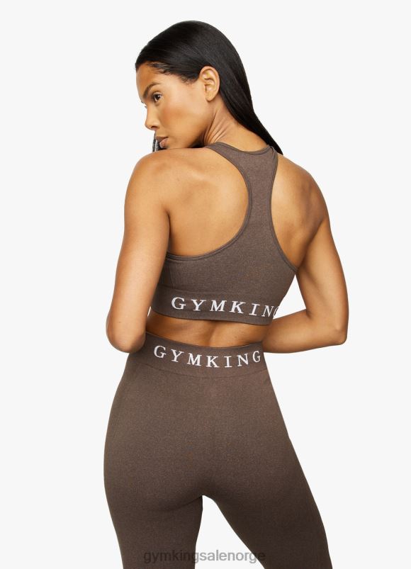 Gym King sømløse resultater bh kvinner P2NZL560 espresso mergel klær