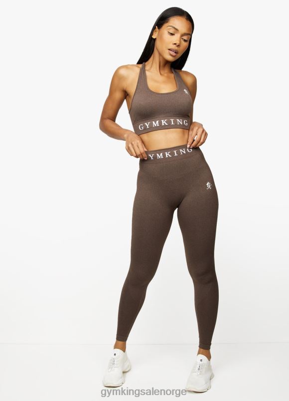 Gym King sømløse resultater bh kvinner P2NZL560 espresso mergel klær