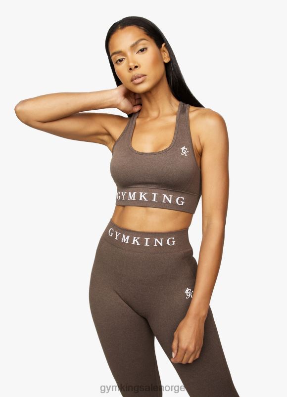 Gym King sømløse resultater bh kvinner P2NZL560 espresso mergel klær