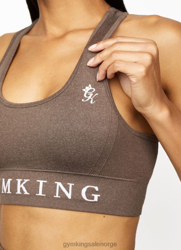Gym King sømløse resultater bh kvinner P2NZL560 espresso mergel klær