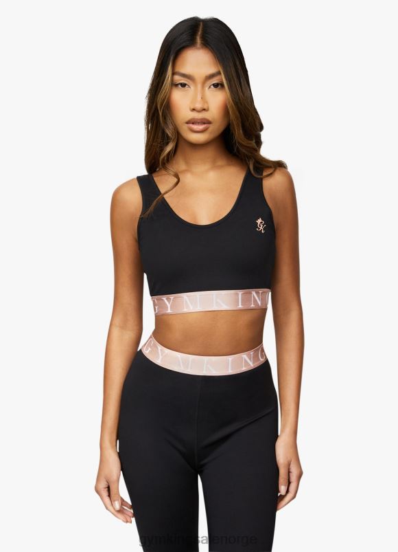 Gym King slag-BH kvinner P2NZL553 svart klær