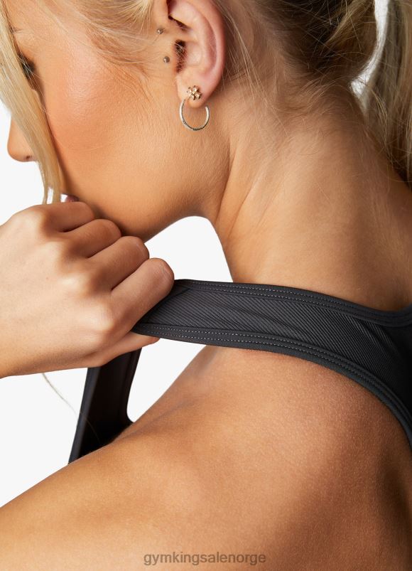 Gym King utholdenhet tekstur racer rygg bh kvinner P2NZL528 grafitt/gyllen oransje klær