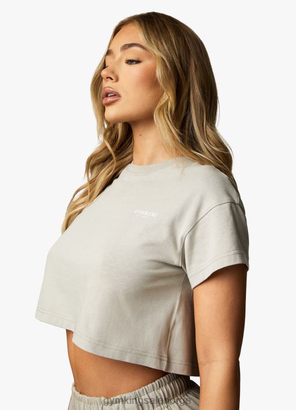 Gym King etablert cap sleeve tee kvinner P2NZL361 mørk salvie klær