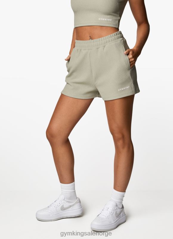 Gym King teksturert kort kvinner P2NZL396 salvie klær