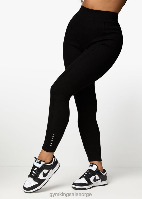 Gym King legging med hevet søm kvinner P2NZL322 svart klær