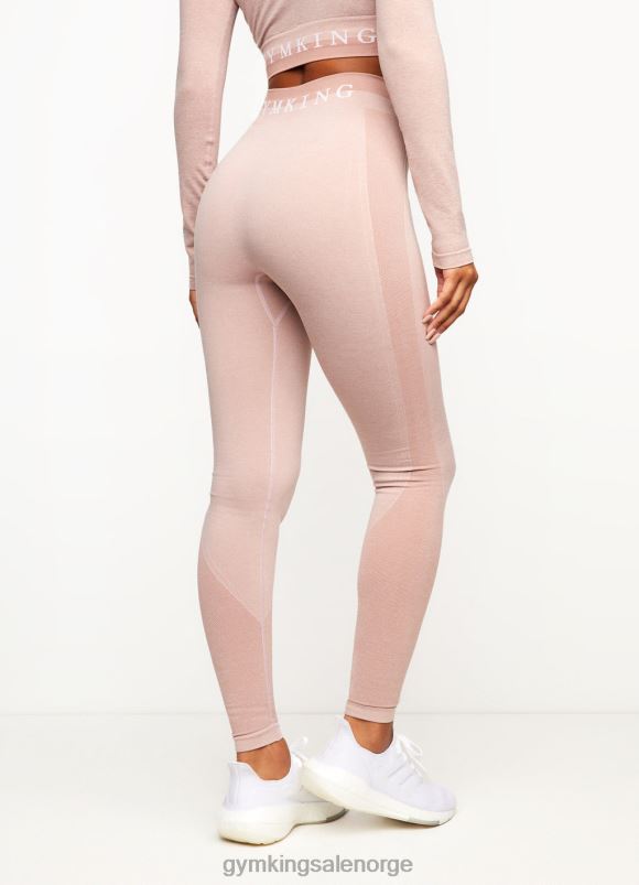 Gym King leggings med sømløse resultater kvinner P2NZL339 rosa marengs klær