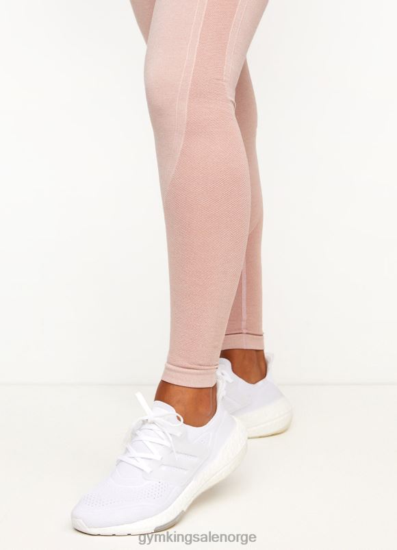 Gym King leggings med sømløse resultater kvinner P2NZL339 rosa marengs klær