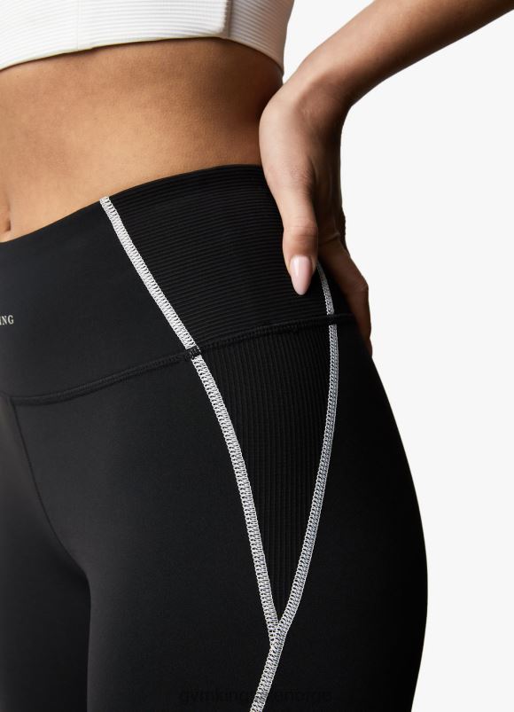 Gym King motivere legging kvinner P2NZL336 svart hvit klær