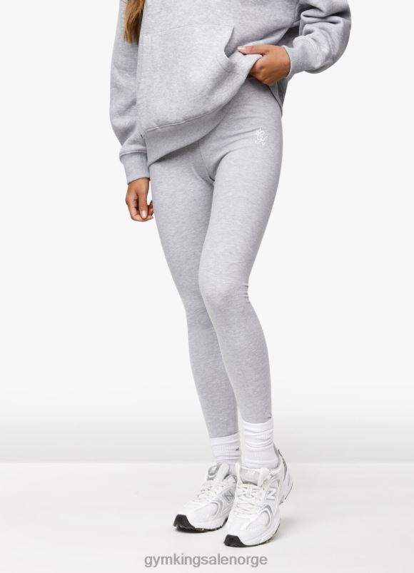 Gym King script legging kvinner P2NZL334 grå mergel klær