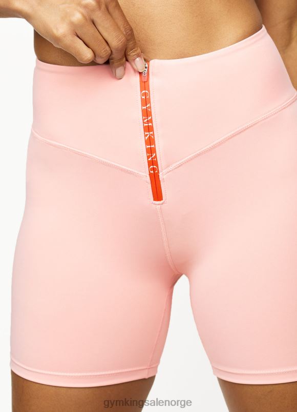 Gym King utholdenhet glidelås foran syklus kort kvinner P2NZL510 rødme rosa/chilirød klær