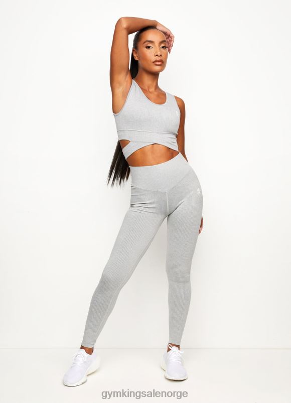 Gym King balanse ribbe bh kvinner P2NZL584 mellomgrå mergel klær