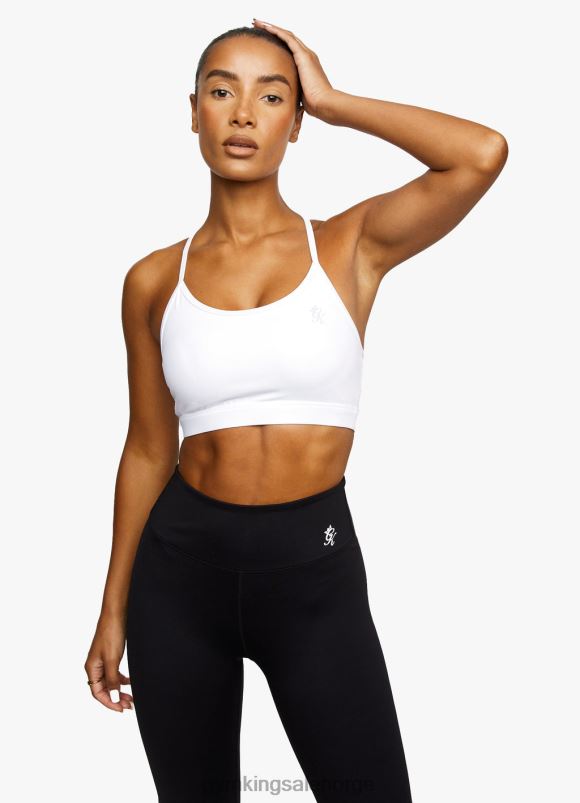 Gym King sports-BH kvinner P2NZL577 hvit klær