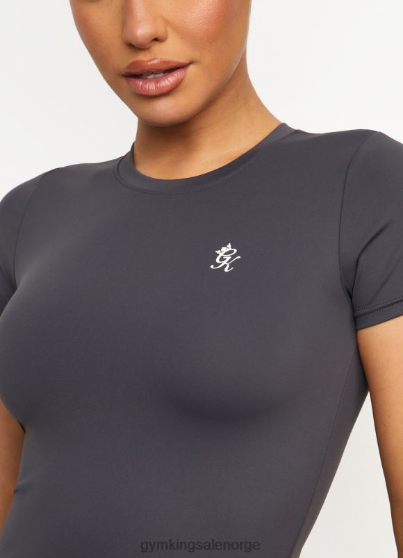 Gym King 365 tee kvinner P2NZL439 grafitt klær