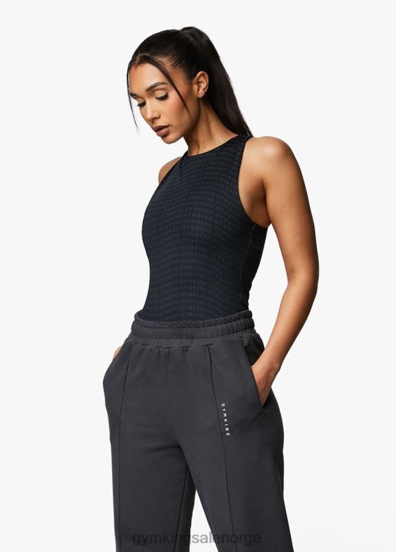 Gym King bodysuit med skygge over hele printet kvinner P2NZL416 mørkt tinntrykk klær