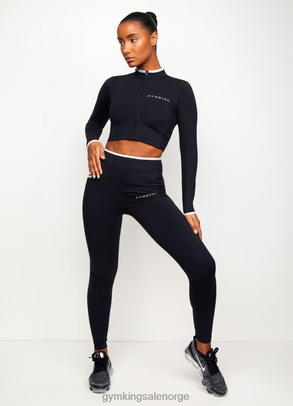 Gym King bundet skripttrakt kvinner P2NZL496 svart hvit klær