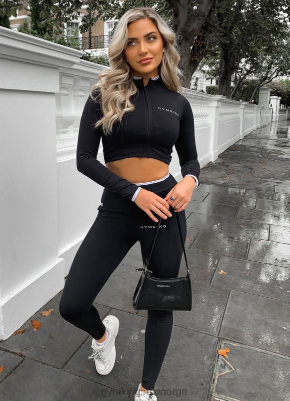 Gym King bundet skripttrakt kvinner P2NZL496 svart hvit klær