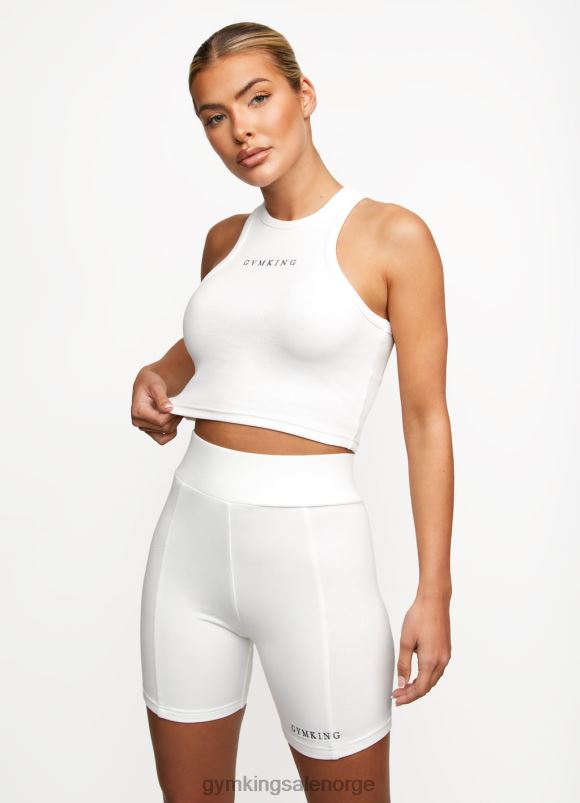 Gym King frigjør rib racer tank kvinner P2NZL463 off-white klær