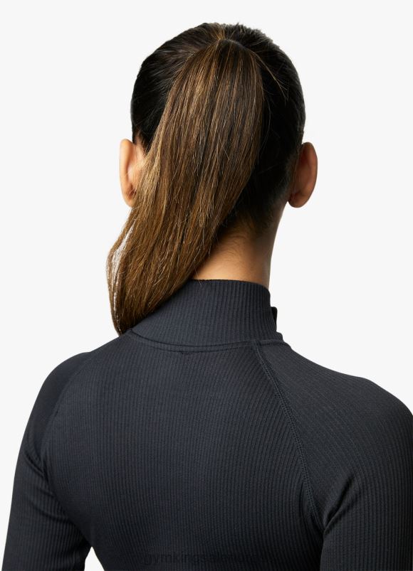 Gym King intensjon multi rib 1/4 trakt kvinner P2NZL437 svart klær