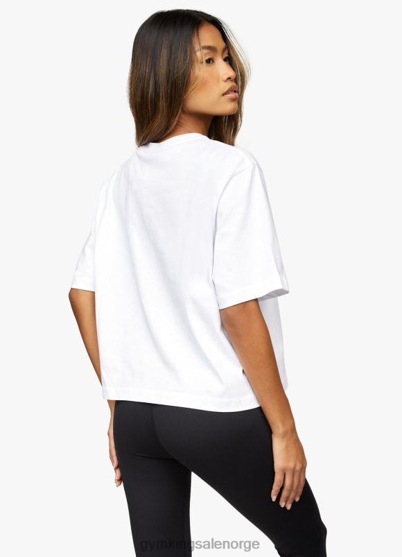 Gym King script tee kvinner P2NZL435 hvit klær
