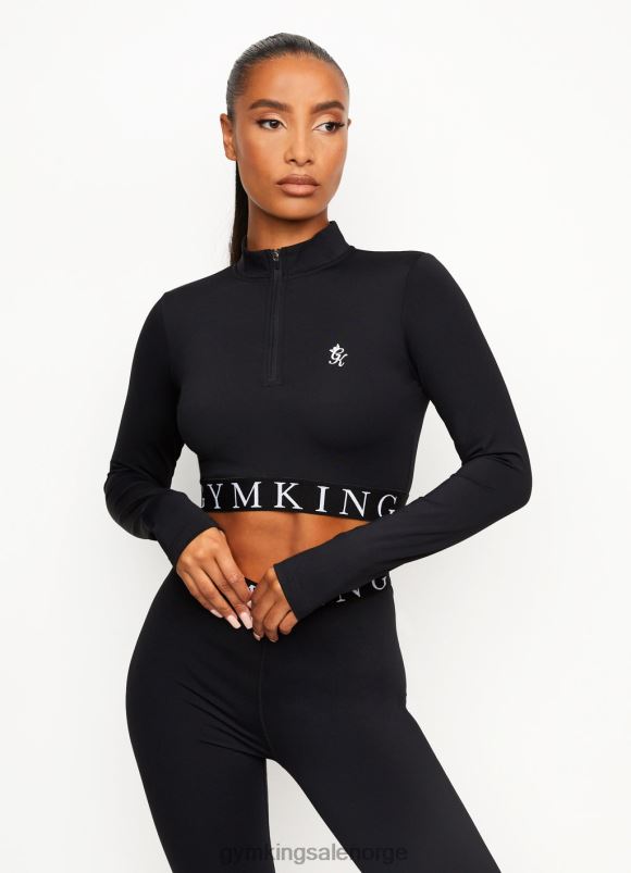 Gym King slag 1/4 glidelåstrakt kvinner P2NZL455 svart klær