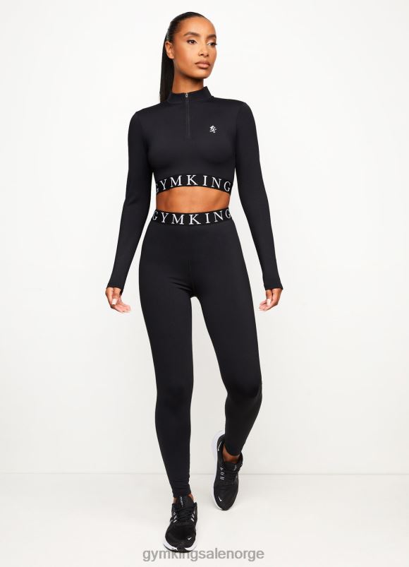 Gym King slag 1/4 glidelåstrakt kvinner P2NZL455 svart klær