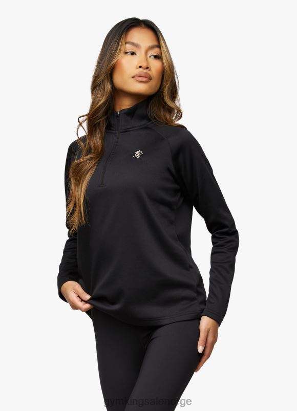 Gym King sport 1/4 glidelåstrakt kvinner P2NZL471 svart klær