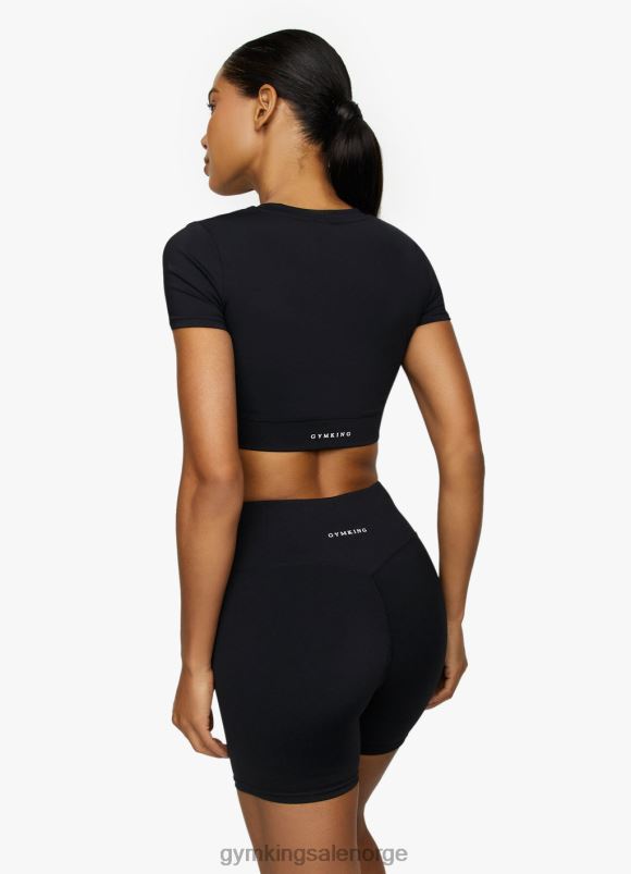 Gym King t-skjorte med ermet med crunch cap kvinner P2NZL450 svart klær