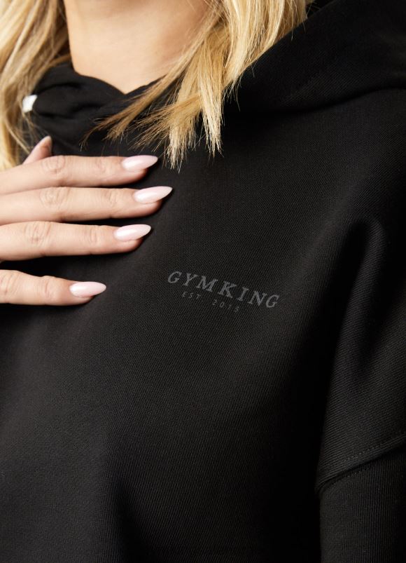 Gym King etablert avslappet treningsdress kvinner P2NZL576 svart klær