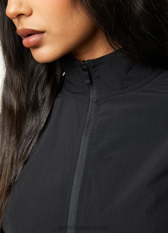 Gym King bruksvevd jakke kvinner P2NZL636 svart klær