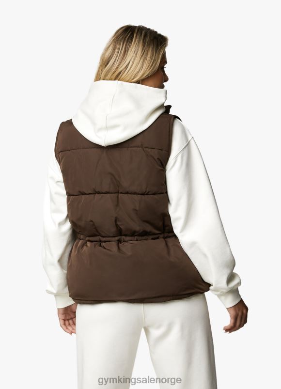 Gym King nytte gilet kvinner P2NZL637 sjokolade klær