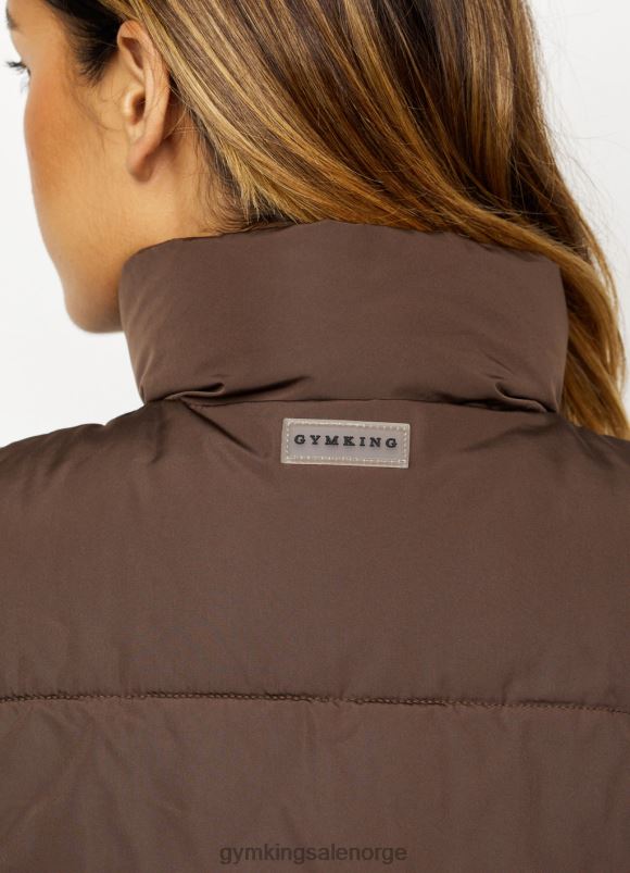 Gym King nytte gilet kvinner P2NZL637 sjokolade klær