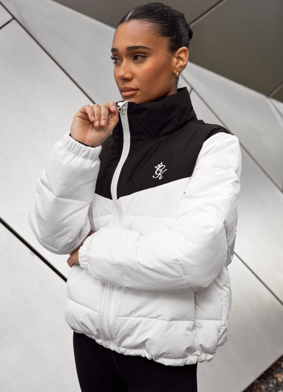 Gym King resolut puffer kvinner P2NZL640 hvit svart klær