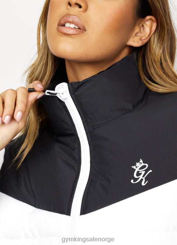 Gym King resolut puffer kvinner P2NZL640 hvit svart klær