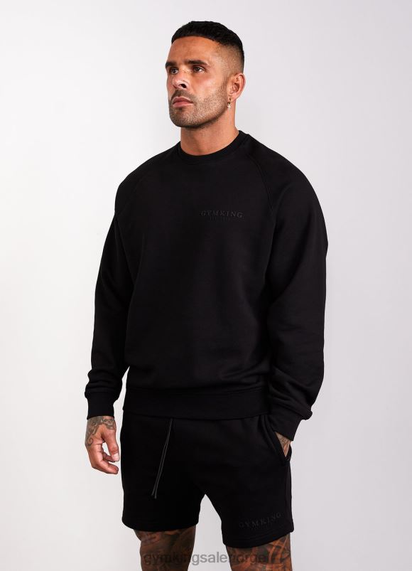 Gym King anslått eldre mannskap menn P2NZL213 svart klær