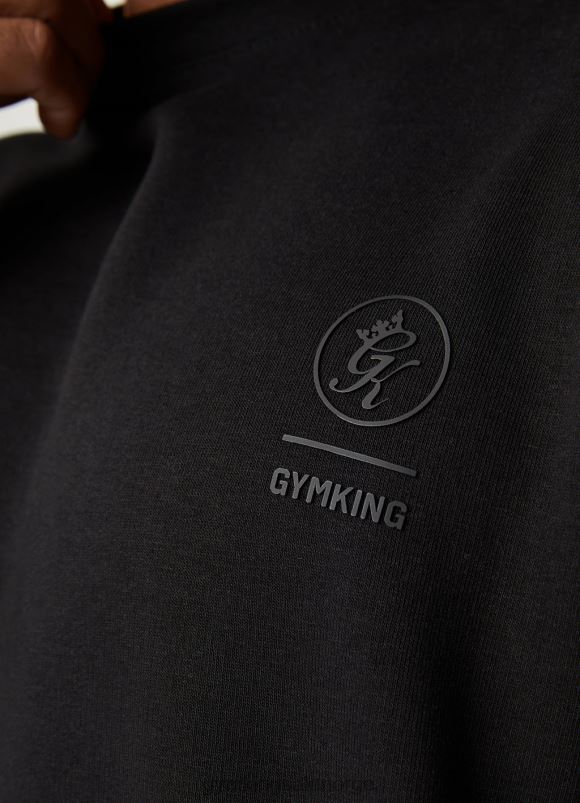 Gym King aventus drop shoulder crew menn P2NZL208 svart klær