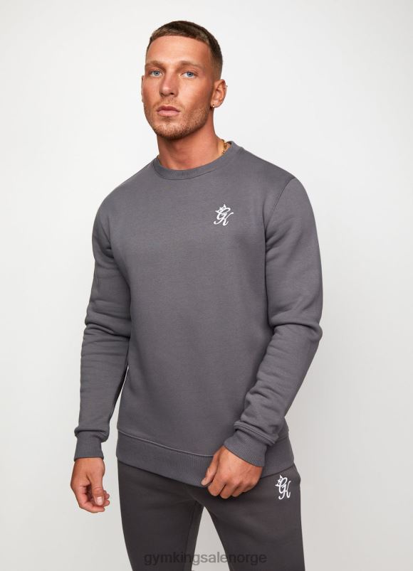 Gym King grunnleggende fleecemannskap menn P2NZL227 mørk grå klær