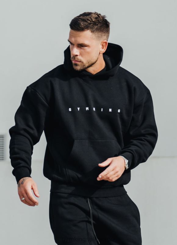 Gym King hette i rebellion fleece menn P2NZL210 svart klær