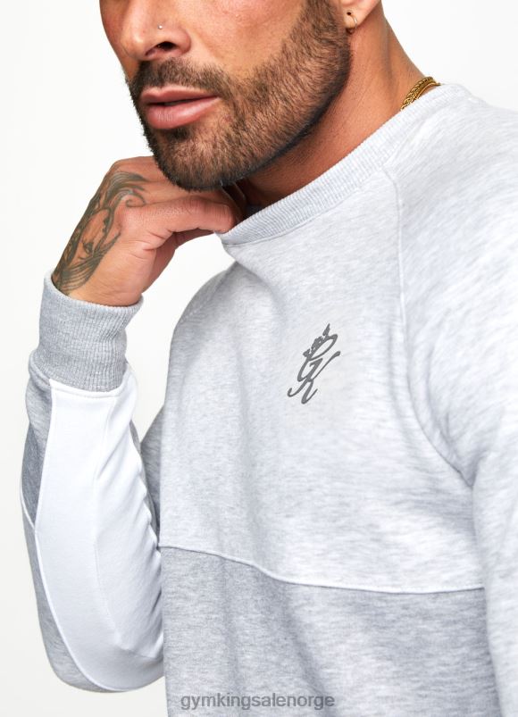 Gym King minefeltmannskap menn P2NZL228 snømergel/hvit/lys grå mergel klær