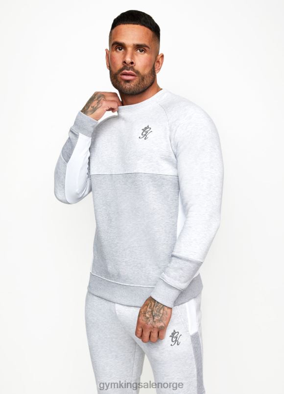 Gym King minefeltmannskap menn P2NZL228 snømergel/hvit/lys grå mergel klær