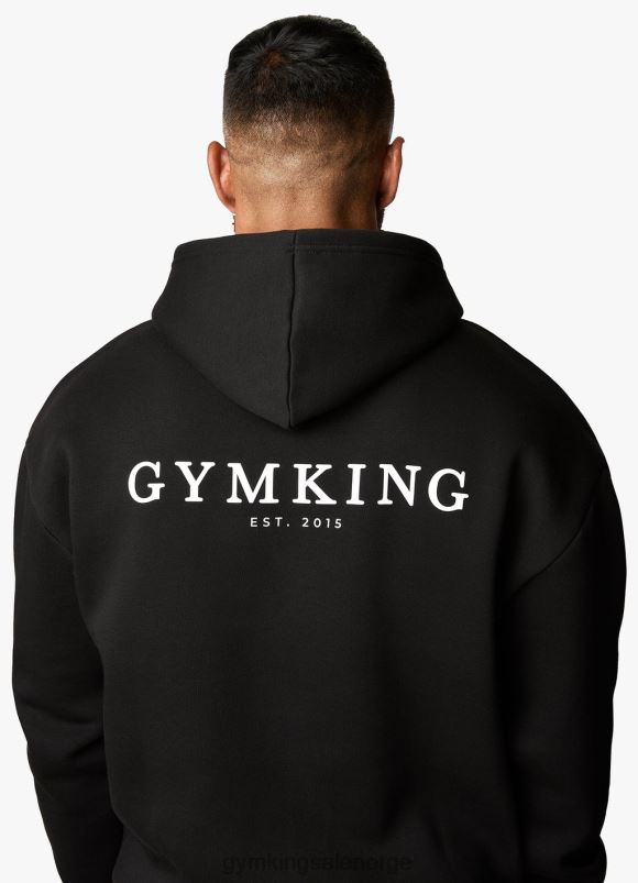 Gym King x aspinall limited edition etablert hette menn P2NZL209 svart klær