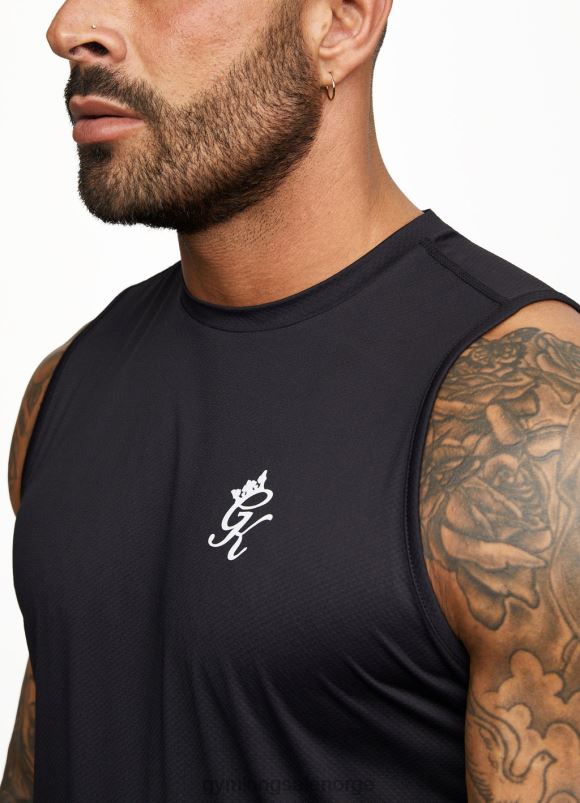 Gym King energivest menn P2NZL176 svart klær