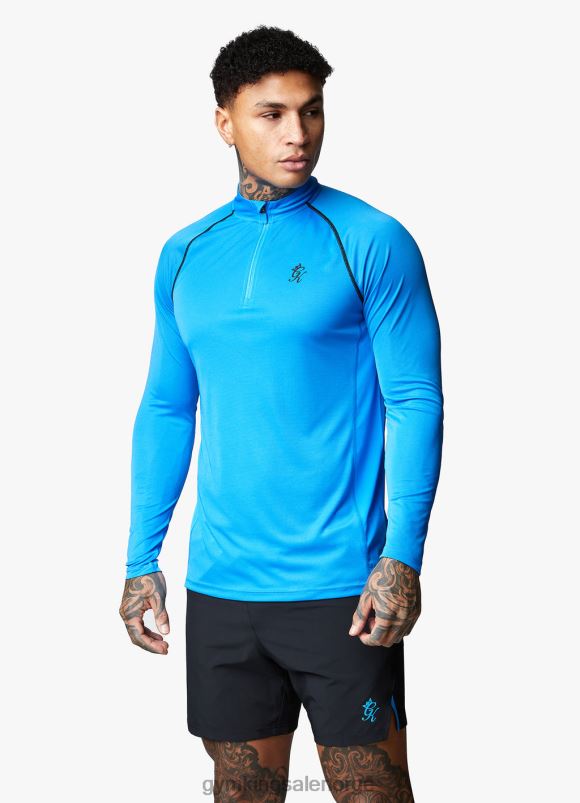 Gym King motivere stripetrakten menn P2NZL187 fransk blå klær