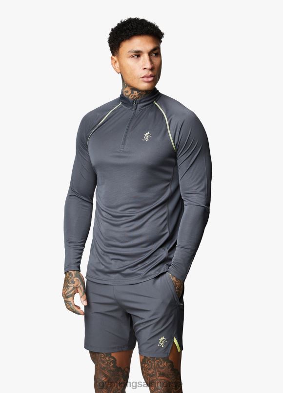 Gym King motivere stripetrakten menn P2NZL188 grafitt klær