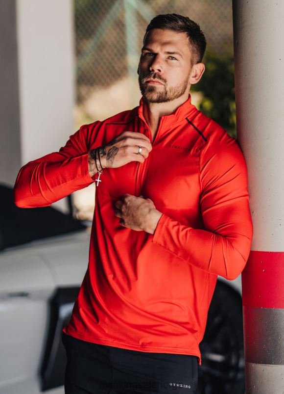 Gym King opprørstrakt menn P2NZL194 rødt rush klær