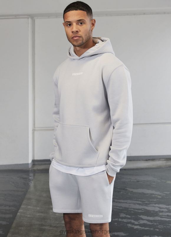 Gym King bokslogo kort menn P2NZL97 lysegrå klær