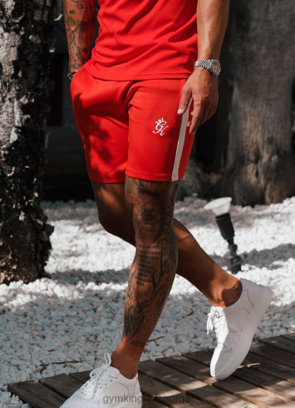 Gym King kjerne pluss poly kort menn P2NZL141 chili rød klær