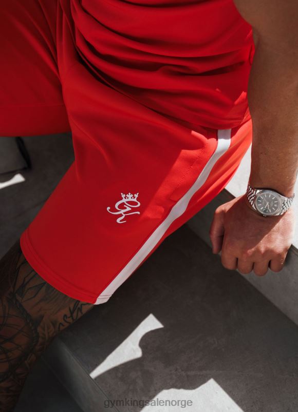 Gym King kjerne pluss poly kort menn P2NZL141 chili rød klær