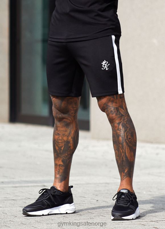 Gym King kjerne pluss poly kort menn P2NZL83 svart klær